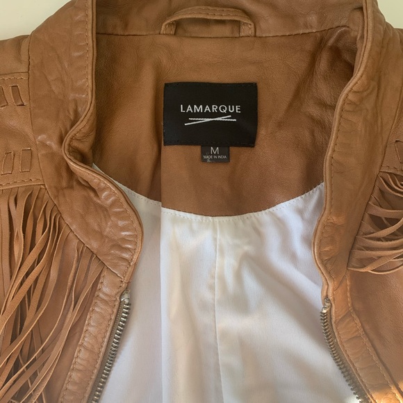 fringe leather jacket - Picture 4 of 7